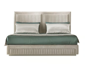 SHELL - Fabric double bed with upholstered headboard by Siwa Soft Style - view 2
